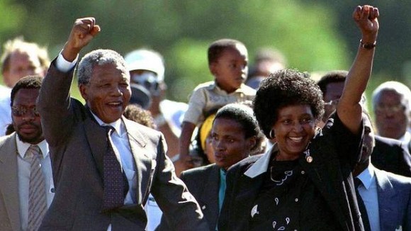 mandela leaves prison