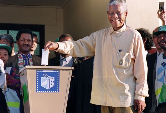 mandela votes