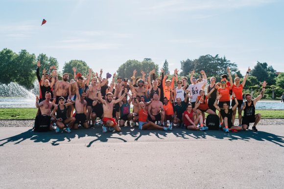 long run group shot